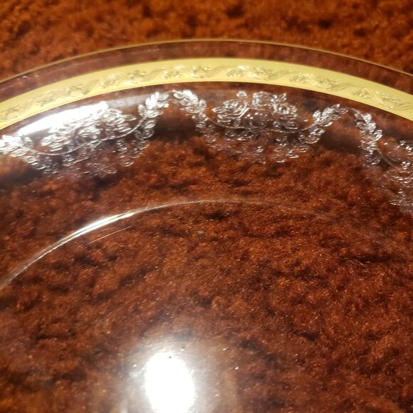 NEW! Arte Italica Vittorio Gold Glass Salad Plates Set of 4 VIT3098G - Picture 6 of 7